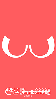 ぷよぷよ24周年記念SP用かべがみ 赤ぷよ