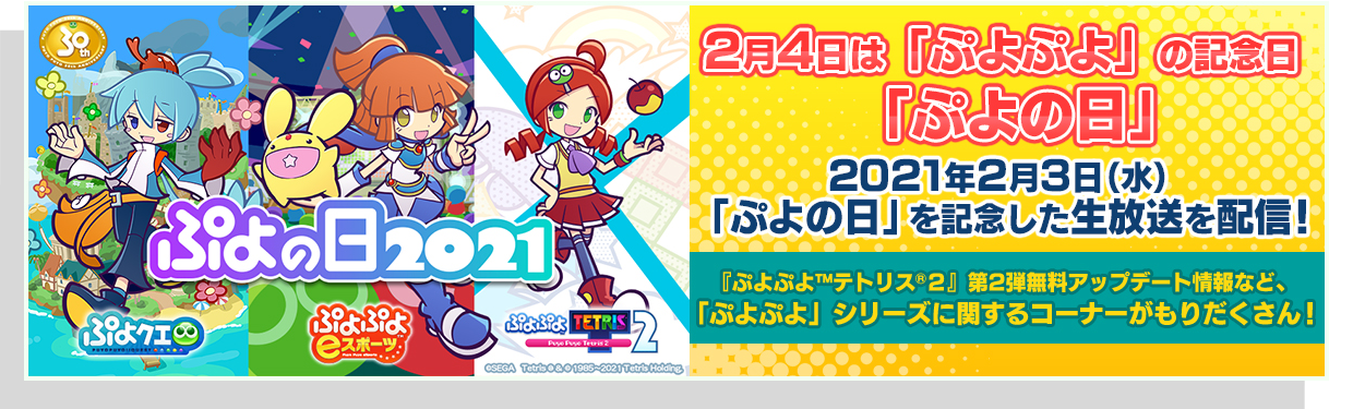 アクションパズルゲーム ぷよぷよテトリス２ Sega